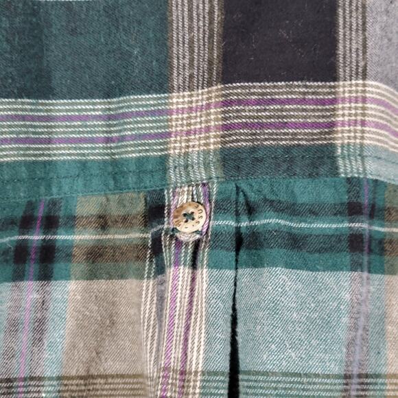 Vintage First Issue Green Long Sleeve Flannel‎ L - Picture 3 of 6